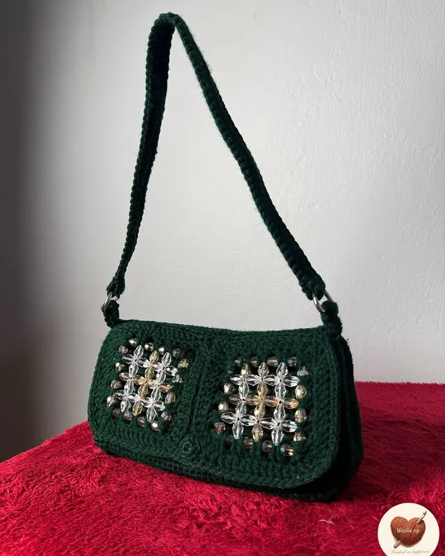 Beaded Crochet Bag